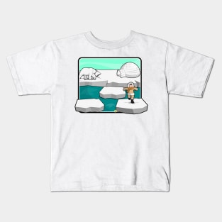 How to make an igloo with a joystick Kids T-Shirt